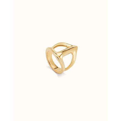 UNOde50 UNOde50 Ring | SER MAJESTUOSA | Manta Ray-Shaped | VERGULD | ANI0846ORO000