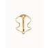 UNOde50 UNOde50 Armband | SER  MAJESTUOSA | Cuff bracelet with manta ray structure | VERGULD |  PUL2552ORO000