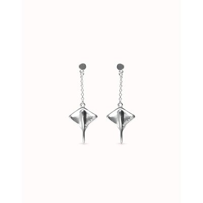 UNOde50 UNOde50 Oorbellen | SER MAJESTUOSA | Manta ray-shaped drop earrings | PEN1009MTL000