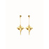 UNOde50 UNOde50 Oorbellen | SER MAJESTUOSA | Manta ray-shaped drop earrings | VERGULD | PEN1009ORO000