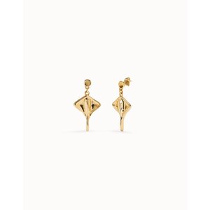 UNOde50 UNOde50 Oorbellen | SER MAJESTUOSA | Manta ray-shaped drop earrings | VERGULD | FW25