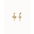 UNOde50 UNOde50 Oorbellen | SER MAJESTUOSA | Manta ray-shaped drop earrings | VERGULD | PEN0956ORO000