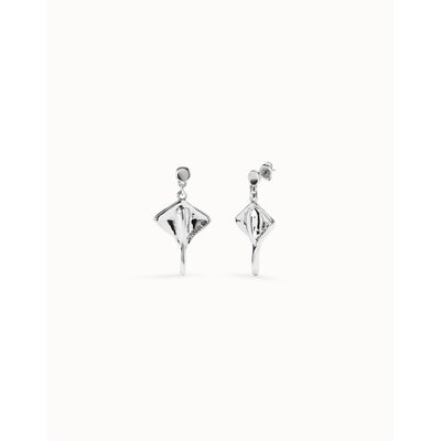 UNOde50 UNOde50 Oorbellen | SER MAJESTUOSA | Manta ray-shaped drop earrings | PEN0956MTL000