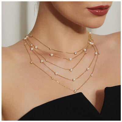 ANIA HAIE ANIA HAIE Necklace | Shell Pearl | VERGULD | N065-03G