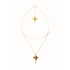 UNOde50 UNOde50  Ketting | SER MAJESTUOSA | VERGULD | Meerstrengige ketting met mantarog  |  COL2043ORO000
