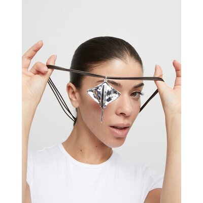 UNOde50 UNOde50  Ketting | SER MAJESTUOSA | Lange leren kettinghanger met mantarog | COL1929MTL000