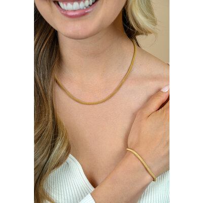 ZINZI ZINZI Ketting | POPCORN | VERGULD |  ZIC2765G