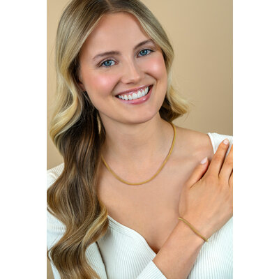 ZINZI ZINZI Ketting | POPCORN | VERGULD |  ZIC2765G