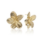 SPARKLING SPARKLING Oorbellen | Flora Pushback oorbellen | Verguld
