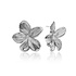 SPARKLING SPARKLING Oorbellen | Flora Pushback oorbellen | Zilver
