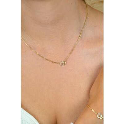 ZINZI ZINZI Ketting | VERBONDEN HARTJES | ZIC2493Y