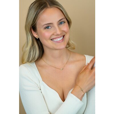 ZINZI ZINZI Ketting | VERBONDEN HARTJES | ZIC2493Y