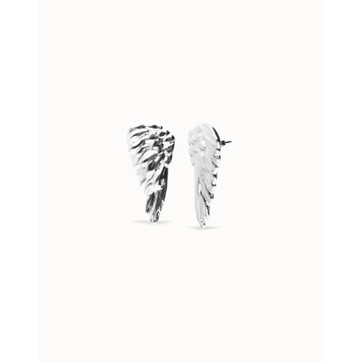 UNOde50 UNOde50 Oorbellen | SER INVENCIBLE | Earrings with wing design  | PEN1008MTL000