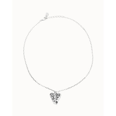 UNOde50 UNOde50  Ketting | SER INVENCIBLE | Short necklace with wing detail | COL2041MTL000
