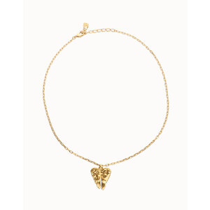 UNOde50 UNOde50  Ketting | SER INVENCIBLE | Short necklace with wing detail | VERGULD | FW25