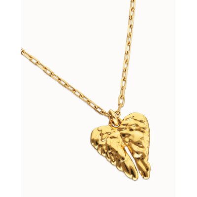 UNOde50 UNOde50  Ketting | SER INVENCIBLE | Short necklace with wing detail | COL2041ORO000