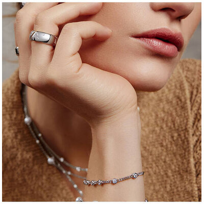 ANIA HAIE ANIA HAIE Armband | MELODIC POET | ZILVER | ZIRKONIA | B066-05H