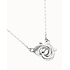 UNOde50 UNOde50 Ketting | SER INSEPARABLE | Ketting met verweven karabijnhaakdetail | COL2023MTL000