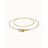 UNOde50 UNOde50 Ketting | SER INSEPARABLE | Lange ketting met verweven karabijnhaakdetail | VERGULD | COL2024ORO000