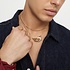 UNOde50 UNOde50 Ketting | SER INSEPARABLE | Lange ketting met verweven karabijnhaakdetail | VERGULD | COL2024ORO000