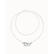 UNOde50 UNOde50 Ketting | SER INSEPARABLE | Lange ketting met verweven karabijnhaakdetail | COL2024MTL000