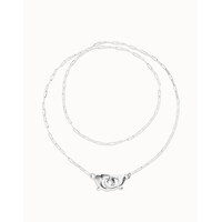 UNOde50 UNOde50 Ketting | SER INSEPARABLE | Lange ketting met verweven karabijnhaakdetail | FW25