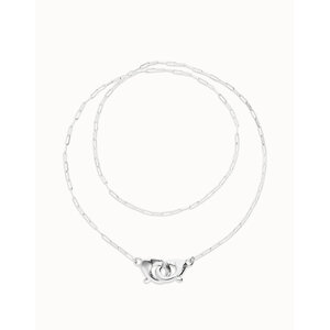 UNOde50 UNOde50 Ketting | SER INSEPARABLE | Lange ketting met verweven karabijnhaakdetail | FW25