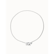 UNOde50 UNOde50 Ketting | SER INSEPARABLE | Ketting met verweven karabijnhaakdetail | COL2020MTL000