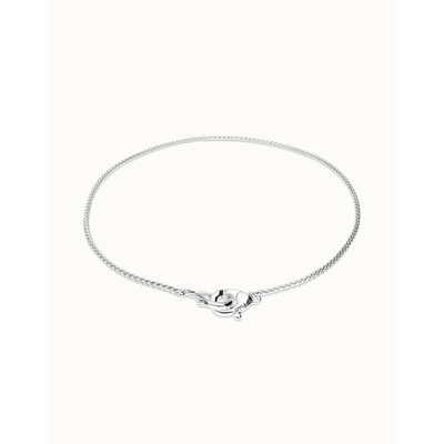 UNOde50 UNOde50 Ketting | SER INSEPARABLE | Ketting met verweven karabijnhaakdetail | COL2020MTL000