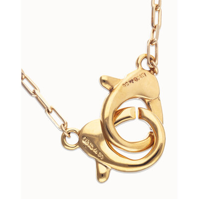 UNOde50 UNOde50 Ketting | SER INSEPARABLE | Ketting met grote karabijnhaak | VERGULD | COL2021ORO000