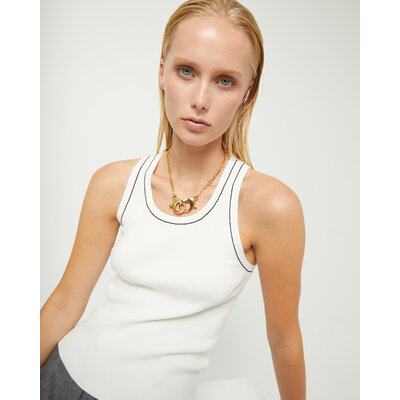 UNOde50 UNOde50 Ketting | SER INSEPARABLE | Ketting met grote karabijnhaak | VERGULD | COL2021ORO000