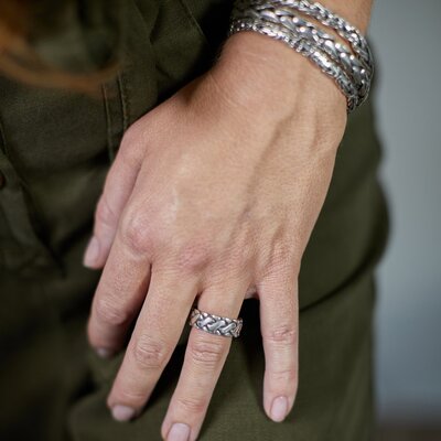 SILK Jewellery SILK Ring | 160 Fox Collectie | Zilver