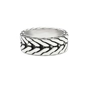 SILK Jewellery SILK Ring | 167 CHEVRON Collectie | Zilver