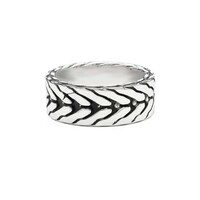 SILK Jewellery SILK Ring | 167 CHEVRON Collectie | Zilver