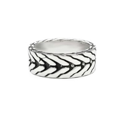 SILK Jewellery SILK Ring | 167 CHEVRON Collectie | Zilver