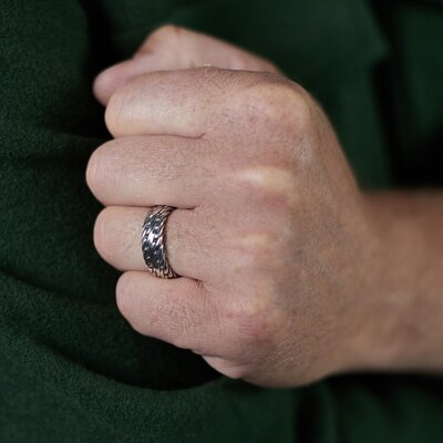 SILK Jewellery SILK Ring | 161 WEAVE Collectie | Zilver