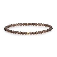 SPARKLING SPARKLING Armband | Smoky Quartz Saturn small armband | Verguld