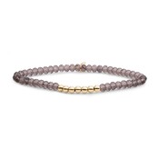 SPARKLING SPARKLING Armband | Reverse Universe Smoky Quartz | Verguld