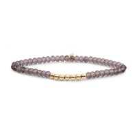 SPARKLING SPARKLING Armband | Reverse Universe Smoky Quartz | Verguld