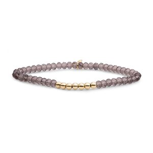 SPARKLING SPARKLING Armband | Reverse Universe Smoky Quartz | Verguld