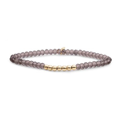 SPARKLING SPARKLING Armband | Reverse Universe Smoky Quartz | Verguld