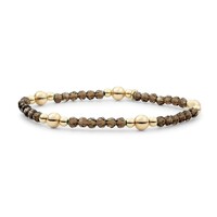 SPARKLING SPARKLING Armband | Bold Mix Smoky Quartz | Verguld
