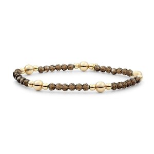 SPARKLING SPARKLING Armband | Bold Mix Smoky Quartz | Verguld