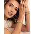 SPARKLING SPARKLING Armband | Saturn Armband Large Lime Jade | Verguld