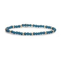 SPARKLING SPARKLING Armband | Roundel Interstellar Armband Ocean Topaz Quartz | Verguld