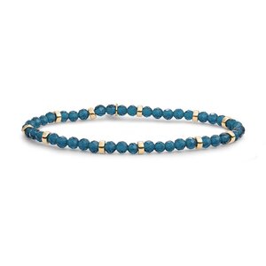 SPARKLING SPARKLING Armband | Roundel Interstellar Armband Ocean Topaz Quartz | Verguld