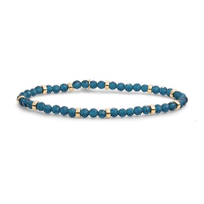 SPARKLING SPARKLING Armband | Roundel Interstellar Armband Ocean Topaz Quartz | Verguld