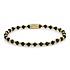 REBEL & ROSE REBEL & ROSE Armband | Mix Black Glam Rocks Yellowgold | Goudkleurig | 4 mm | RR-40175-G