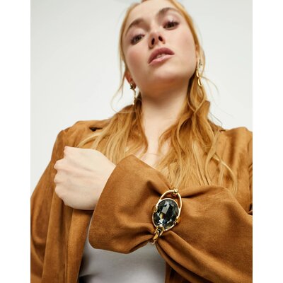 UNOde50 UNOde50 Armband | SER DESLUMBRANTE | VERGULD | GRIJZE KRISTAL | PUL2593GRSORO