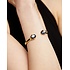 UNOde50 UNOde50 Armband | SER DESLUMBRANTE | VERGULD | Zwarte Kristallen | PUL2592NGRORO